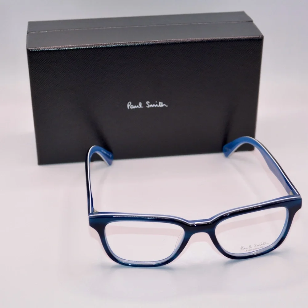 Paul Smith Women’s Eyeglasses | Deluxe Onyx Stripe Blue | New